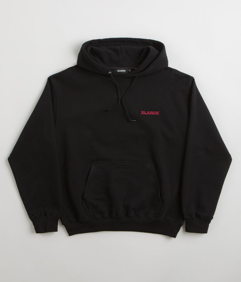XLarge Chenille Slanted OG Hoodie in Black
