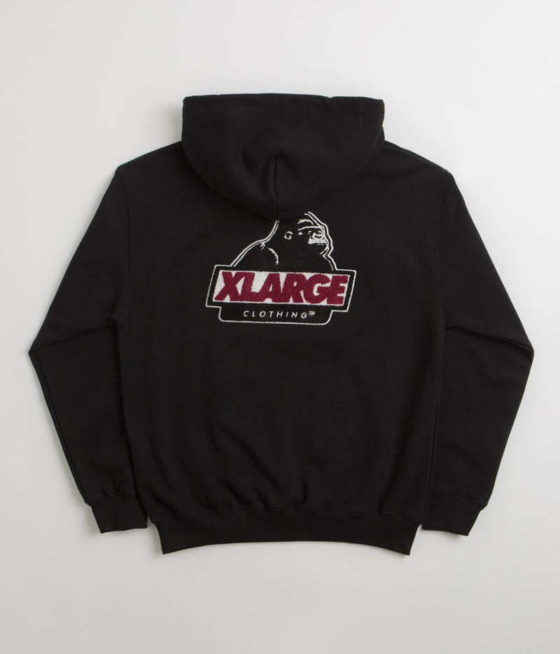 XLarge Chenille Slanted OG Hoodie in Black