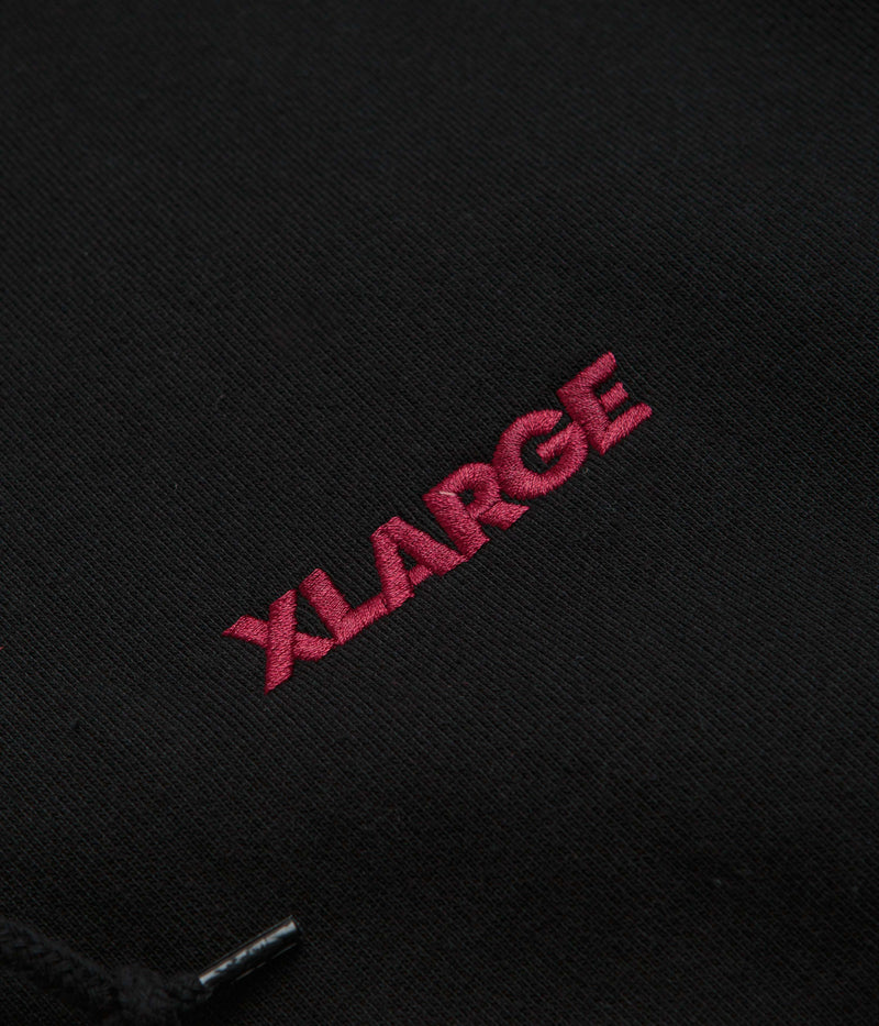 XLarge Chenille Slanted OG Hoodie in Black