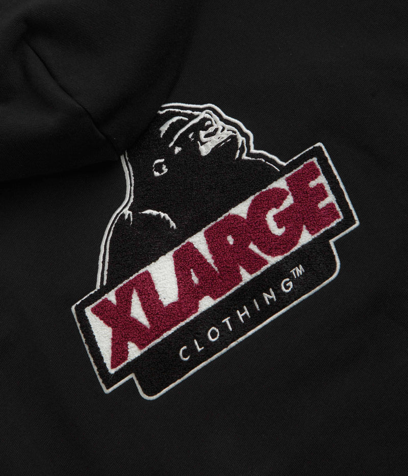 XLarge Chenille Slanted OG Hoodie in Black
