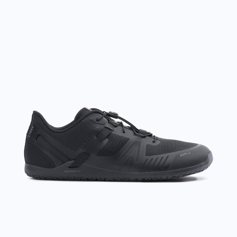 Xero Shoes XT Max Men Shoe in Black with Toe Facing Right