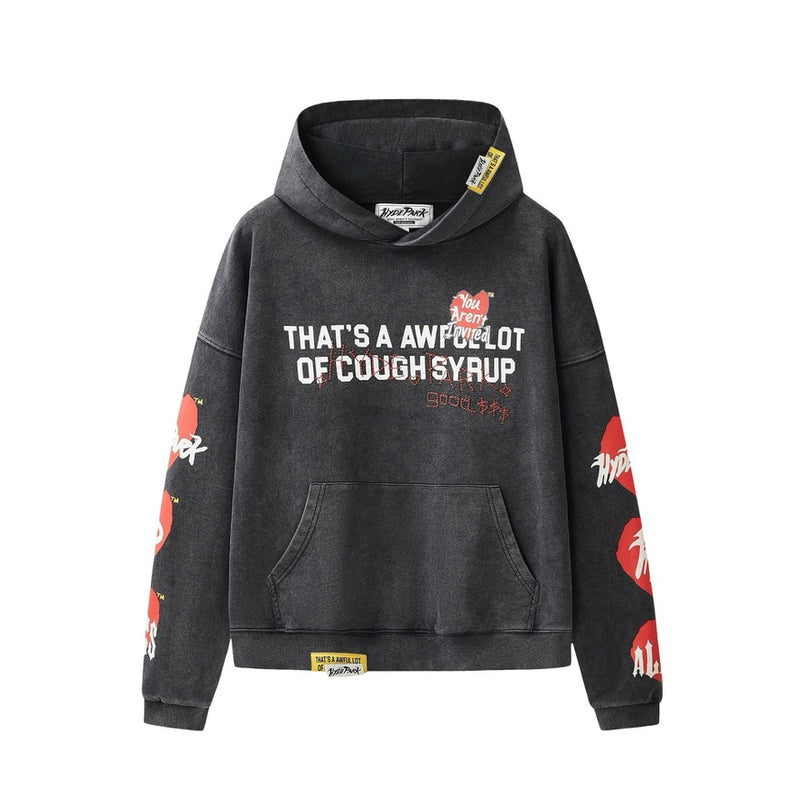 Front View of the You Aren't ALOCS Hyde Park Hoodie in Black