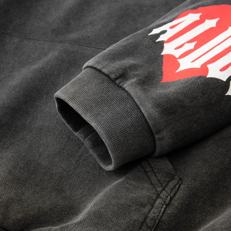 Sleeve View of the You Aren't ALOCS Hyde Park Hoodie in Black