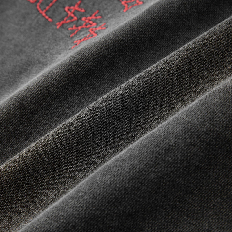 Material View of the You Aren't ALOCS Hyde Park Hoodie in Black