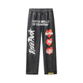 Front View of the You Aren't ALOCS Hyde Park Jogger in Black