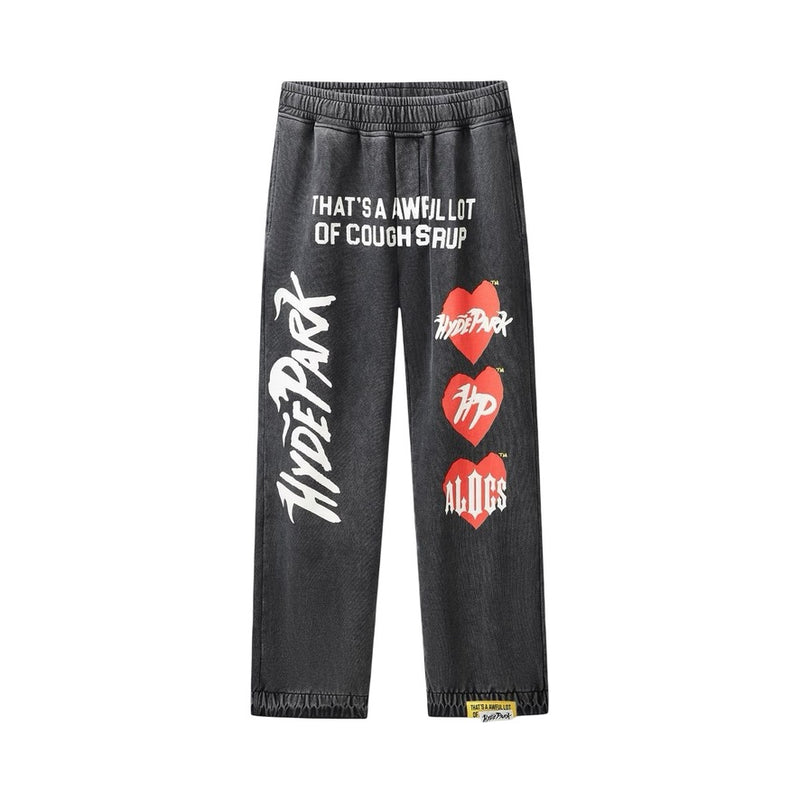 Front View of the You Aren't ALOCS Hyde Park Jogger in Black