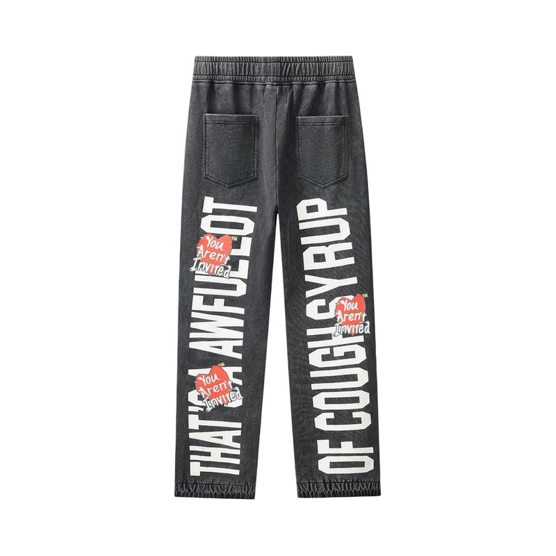 Back View of the You Aren't ALOCS Hyde Park Jogger in Black