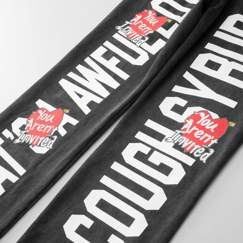Detail View of the You Aren't ALOCS Hyde Park Jogger in Black