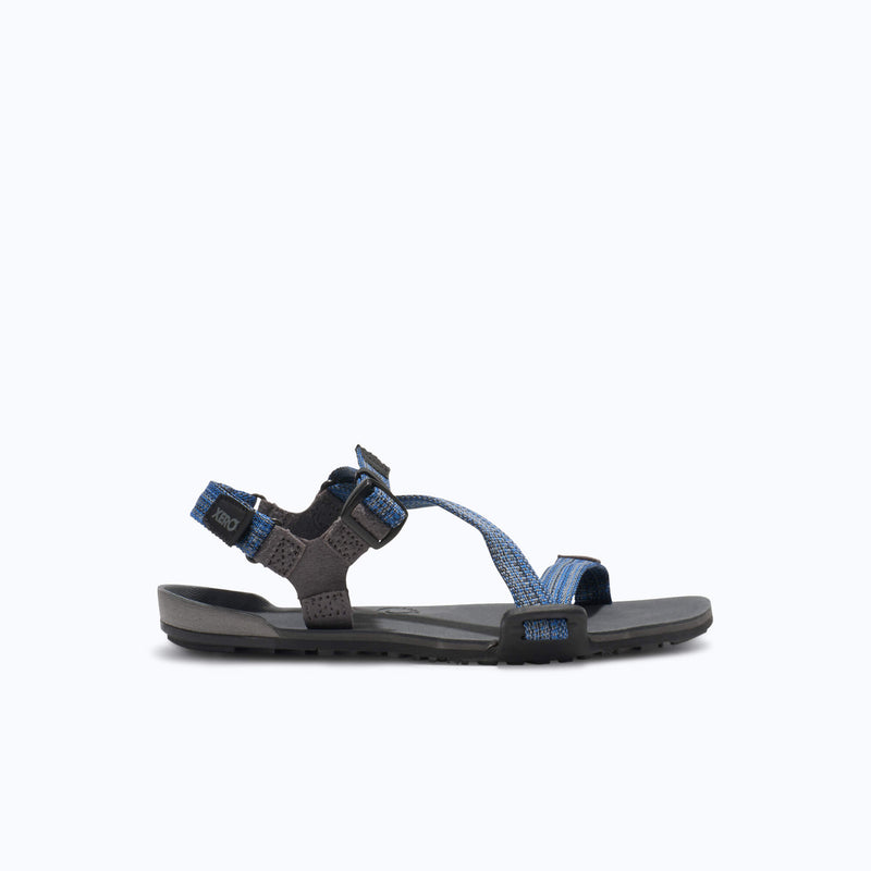 Xero Shoes Z-Trail - Big Kids Sandal in Blue with Toe Facing Right