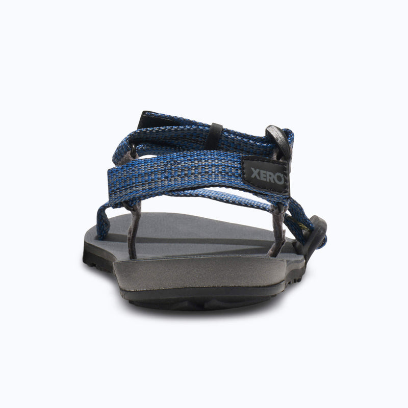 Xero Shoes Z-Trail - Big Kids Sandal in Blue with Toe Facing Back