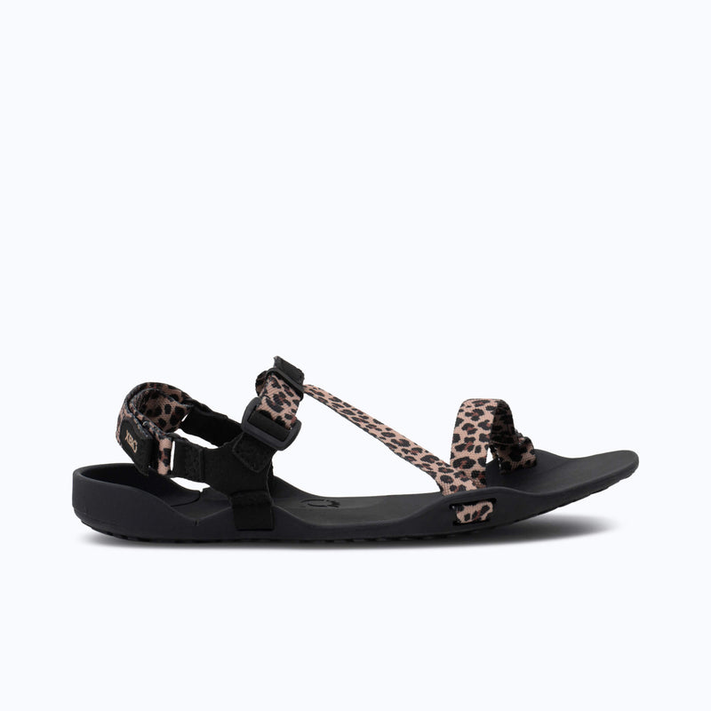 Xero Shoes X-Trek Women Sandal in Leopard with Toe Facing Right